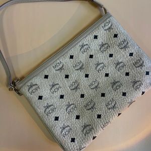 MCM Visetos Pouch in Beige